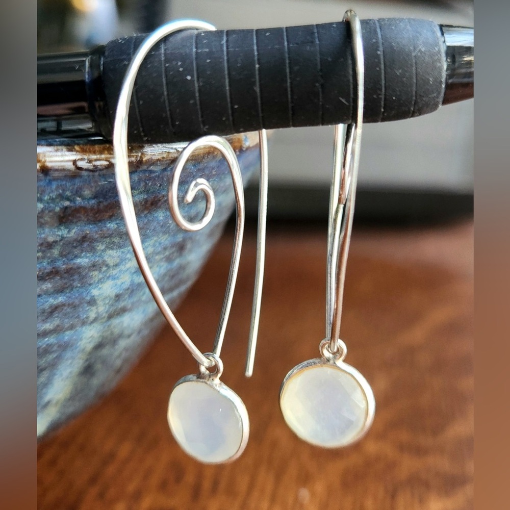 Sterling Silver Hoops - image 2